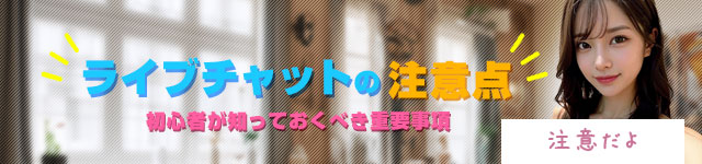ライブチャットの注意点！初心者が知っておくべき重要事項